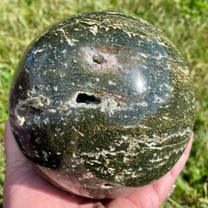 Ocean Jasper 5 LB Sphere with Druzys