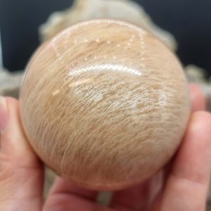 Peach Moonstone Spheres - 4 Sizes