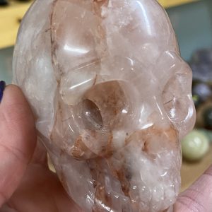 XXL Fire Quartz/ Red Hematoid Skull